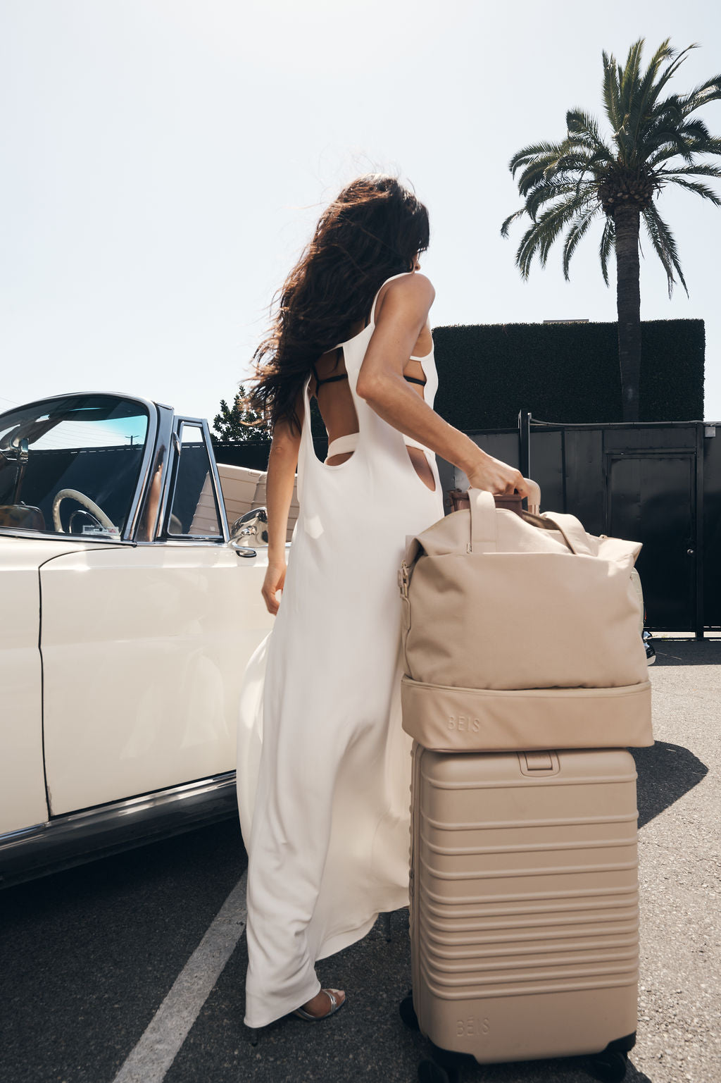 The Mini Weekender in Beige - Image 4