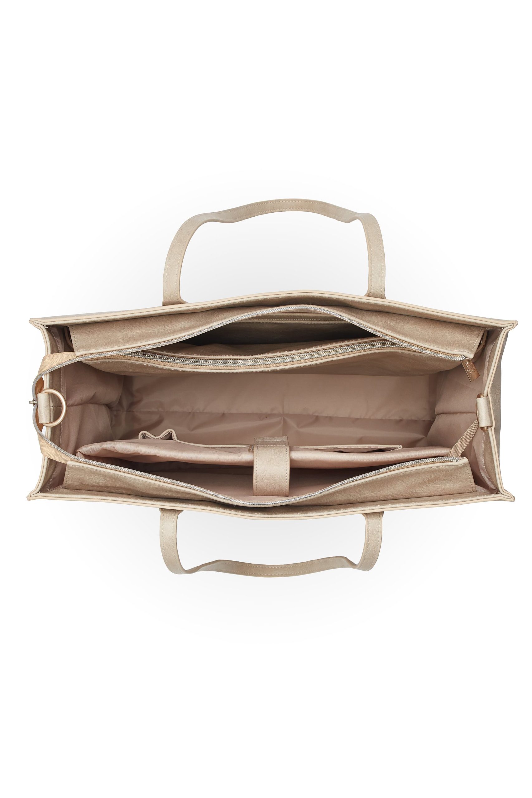 The Large Work Tote in Beige - Image 7