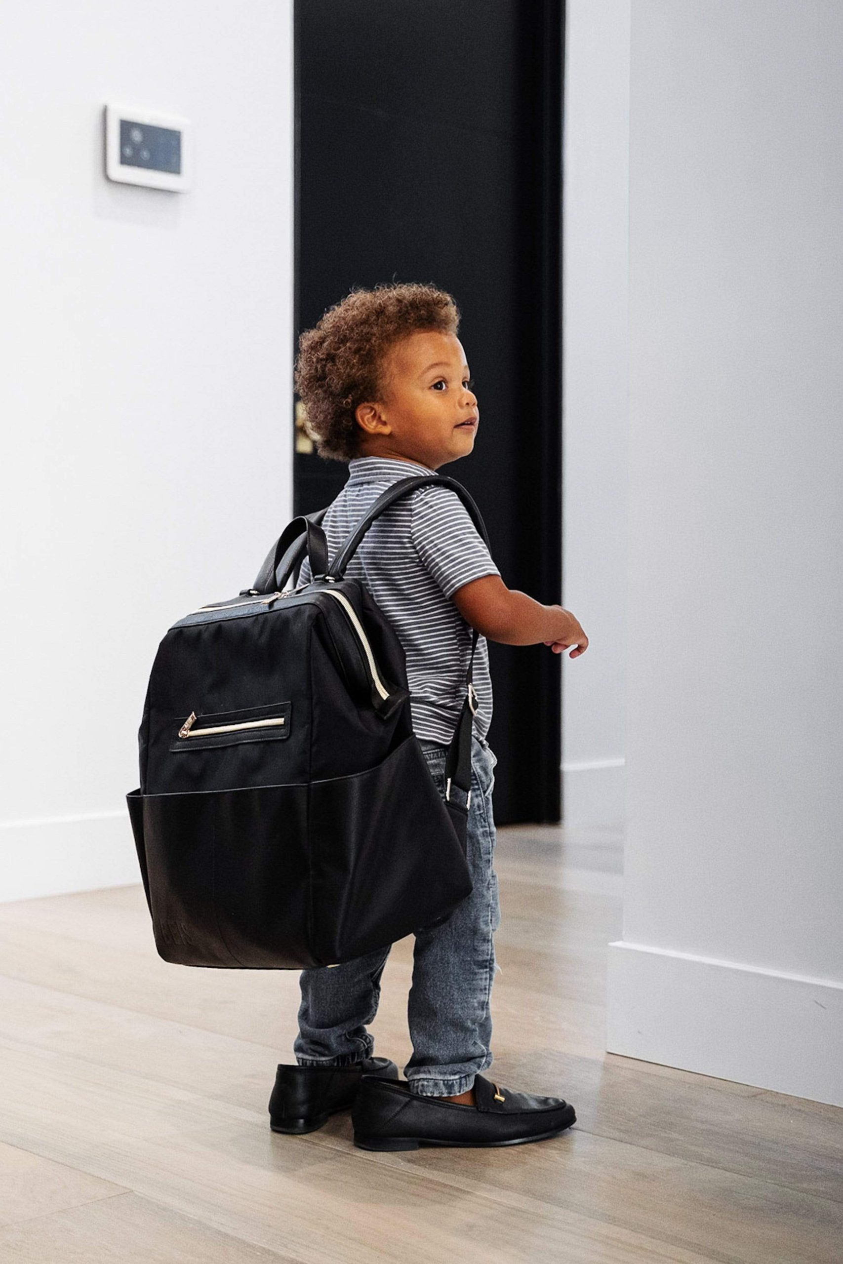 The Backpack Diaper Bag in Black - Image 10