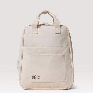 The Expandable Backpack in Beige