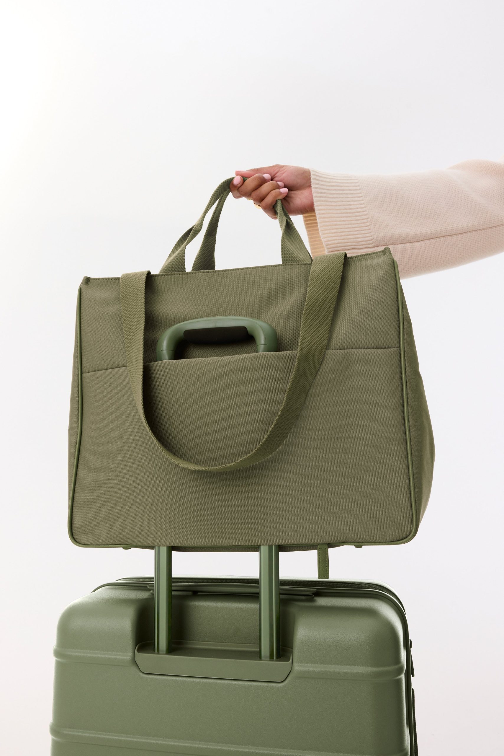 The East To West Tote in Olive - Image 6