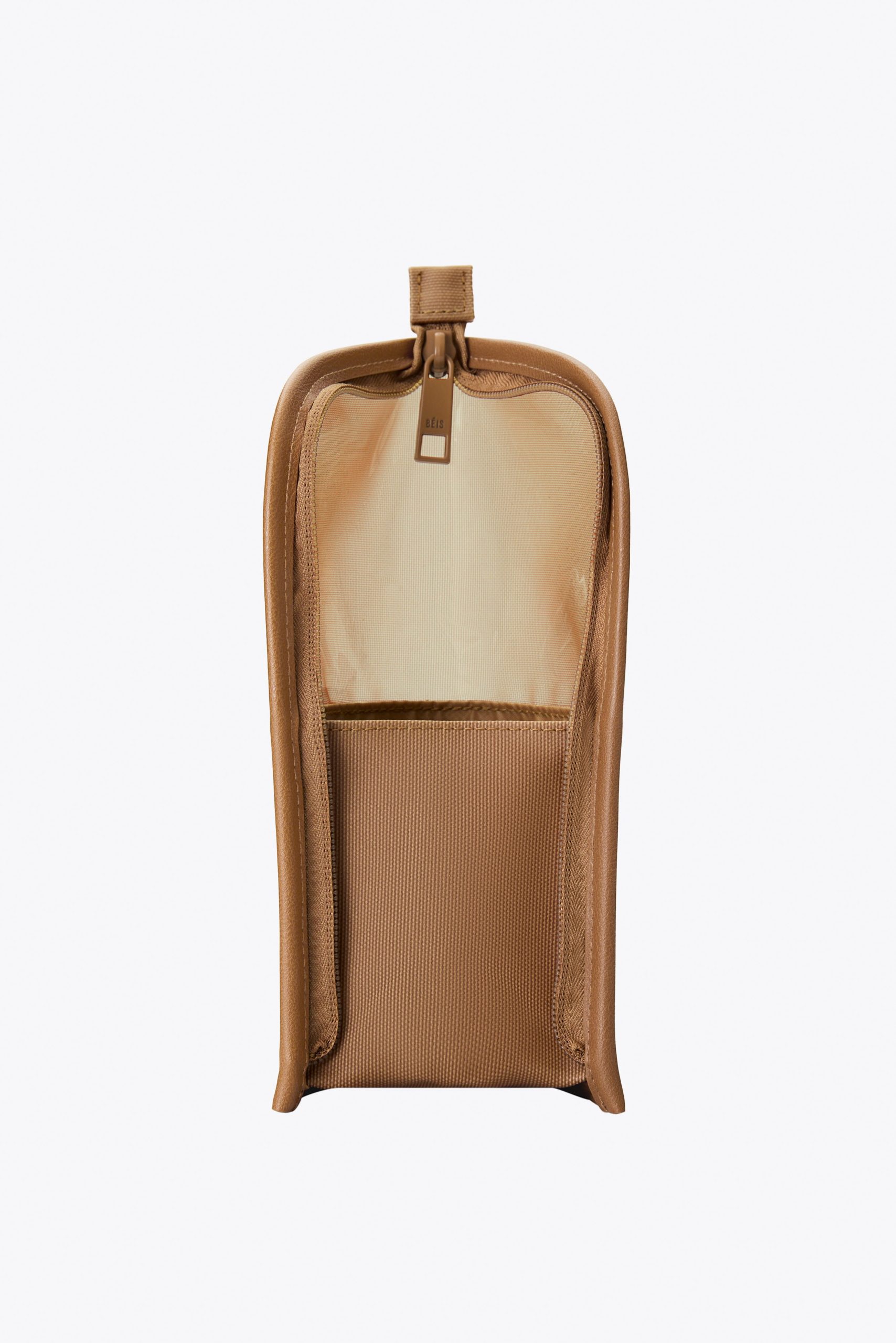 The Makeup Brush Pouch in Camel - Image 4