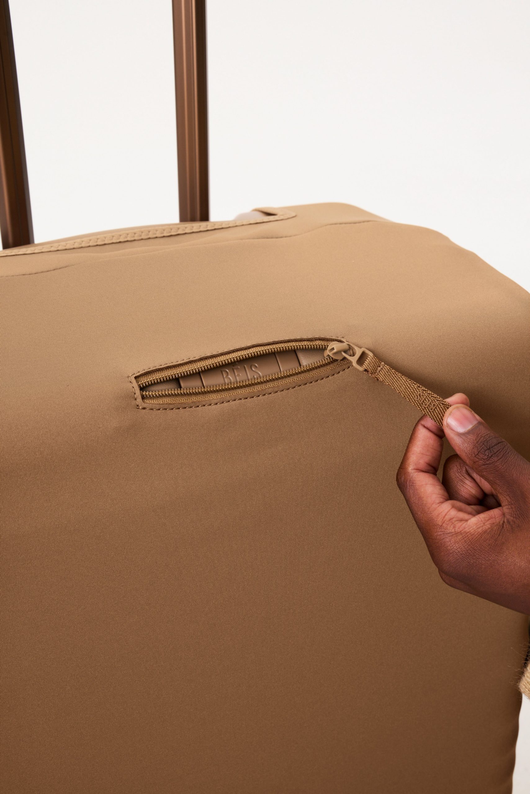 The Carry-On Luggage Cover in Camel - Image 4