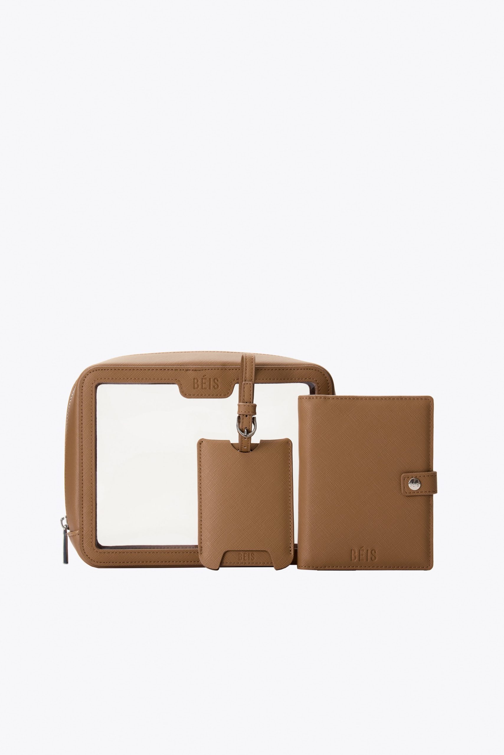 Personalized Accessories - The Passport & Luggage Tag Set in Camel - Image 2