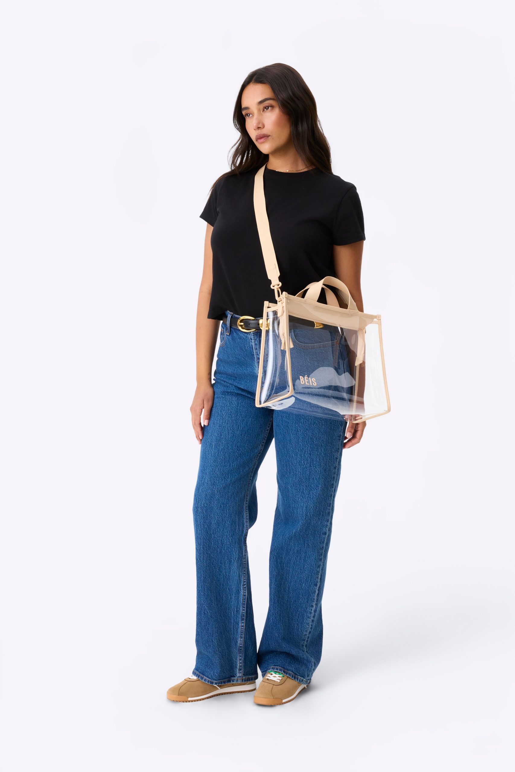 The Stadium Tote in Beige - Image 3