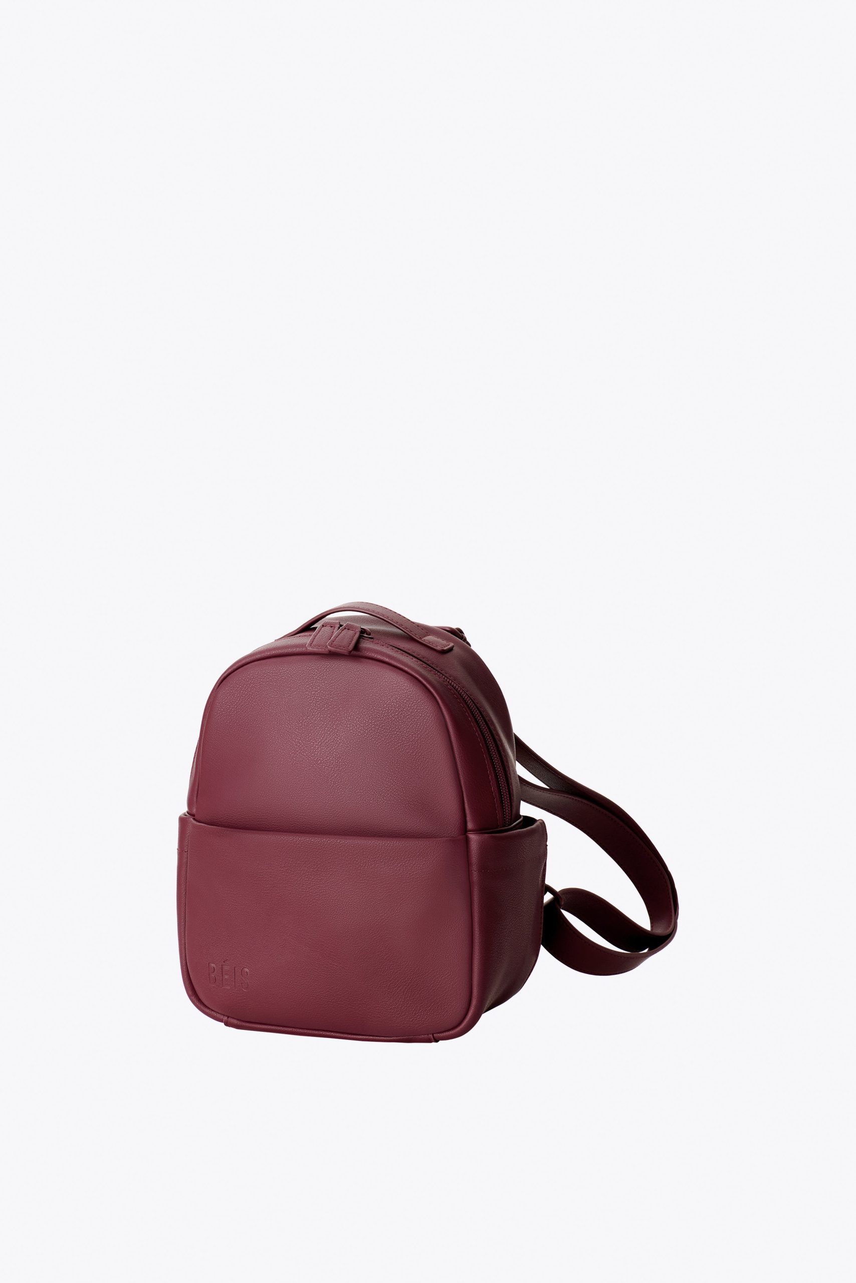 The Essential Mini Backpack in Burgundy - Image 5