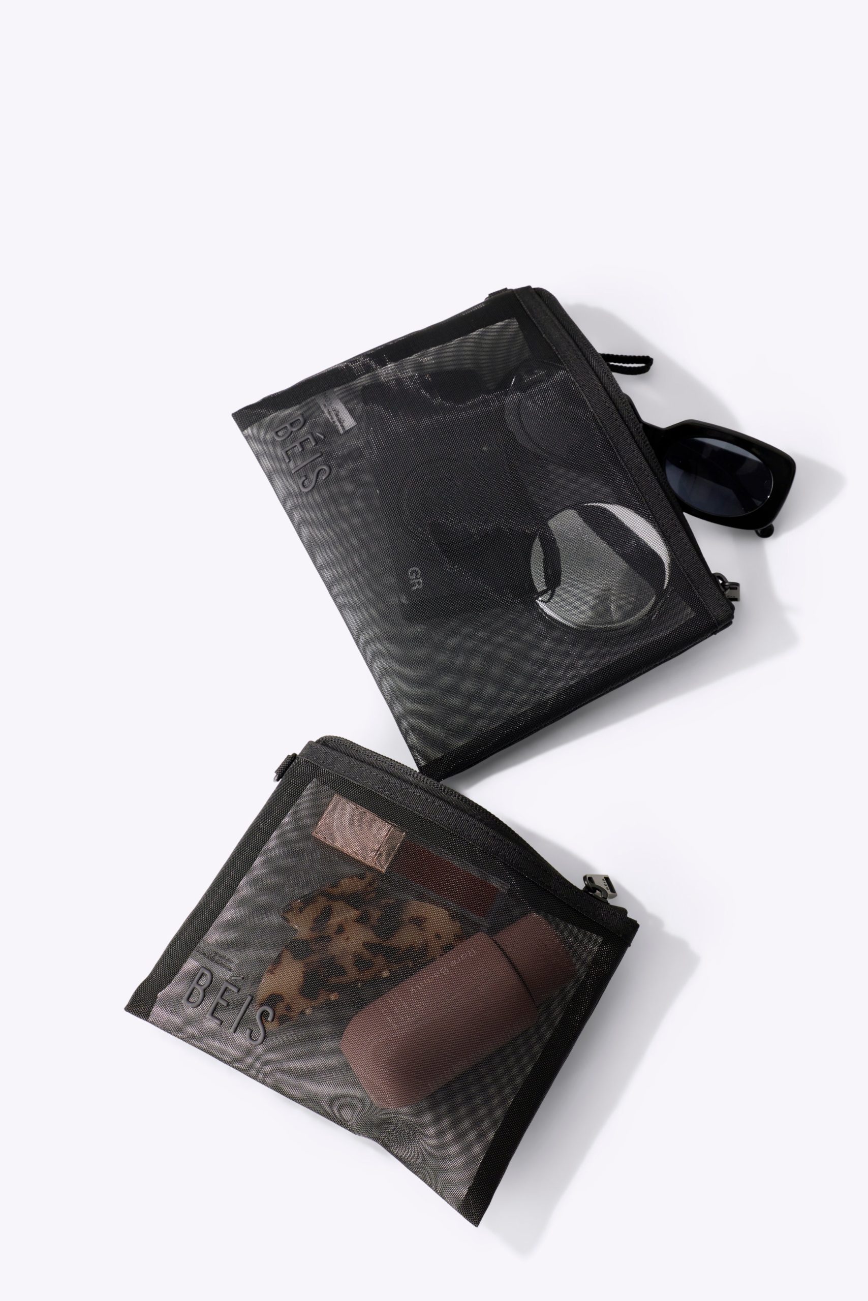The Mesh Pouch Duo in Black - Image 2