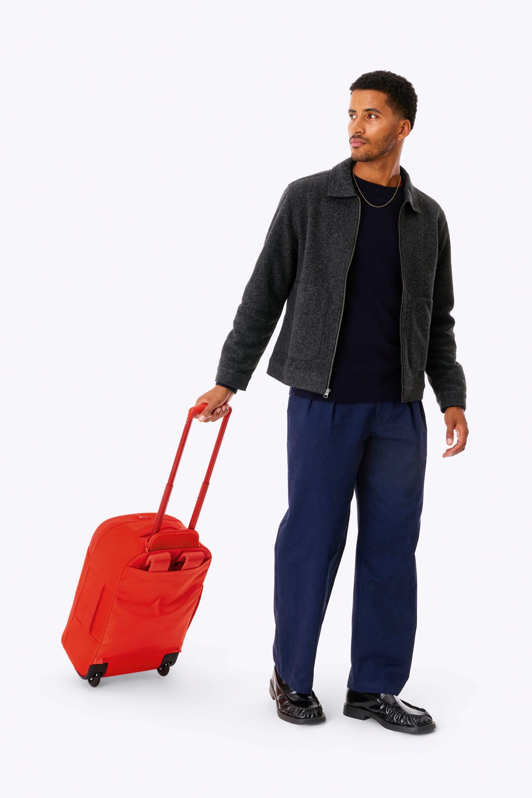 The Pro Rolling Backpack in Flame - Image 4