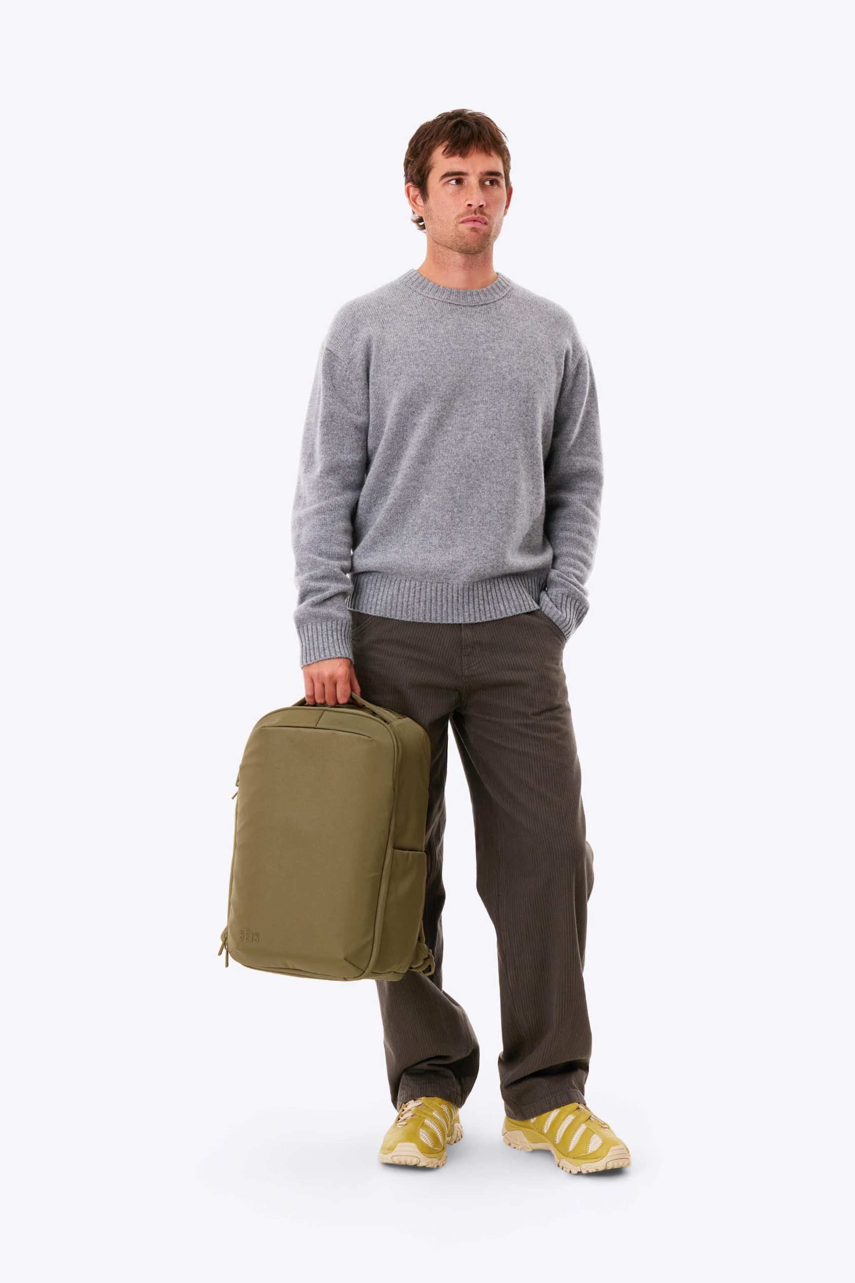 The Pro Travel Backpack in Khaki - Image 6