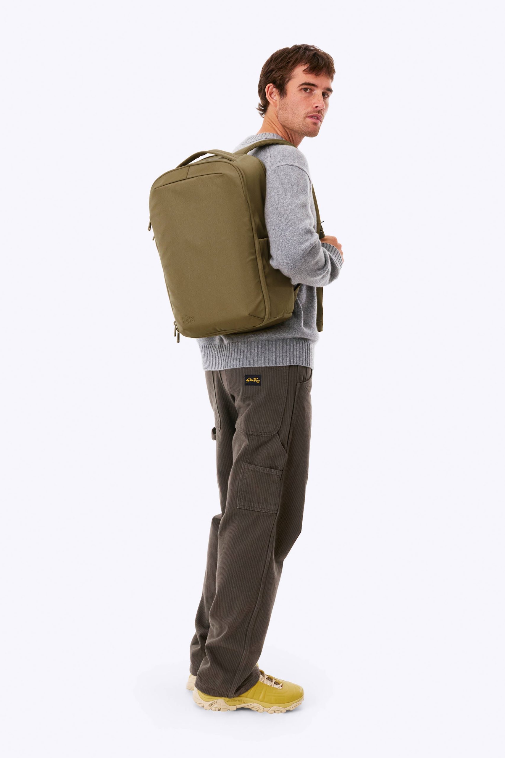 The Pro Travel Backpack in Khaki - Image 3