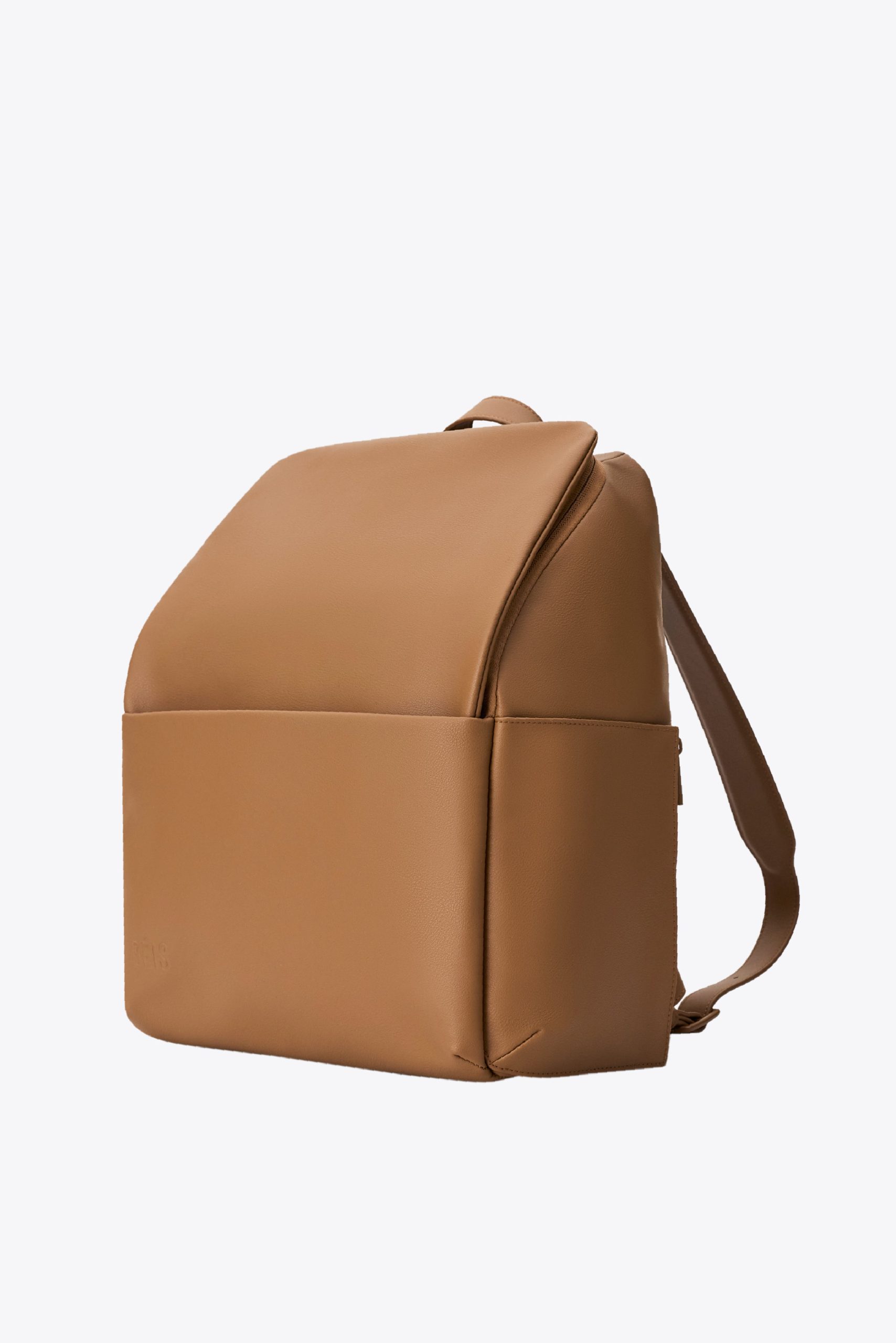 The Everyday Diaper Backpack in Camel Vegan Leather - Image 5