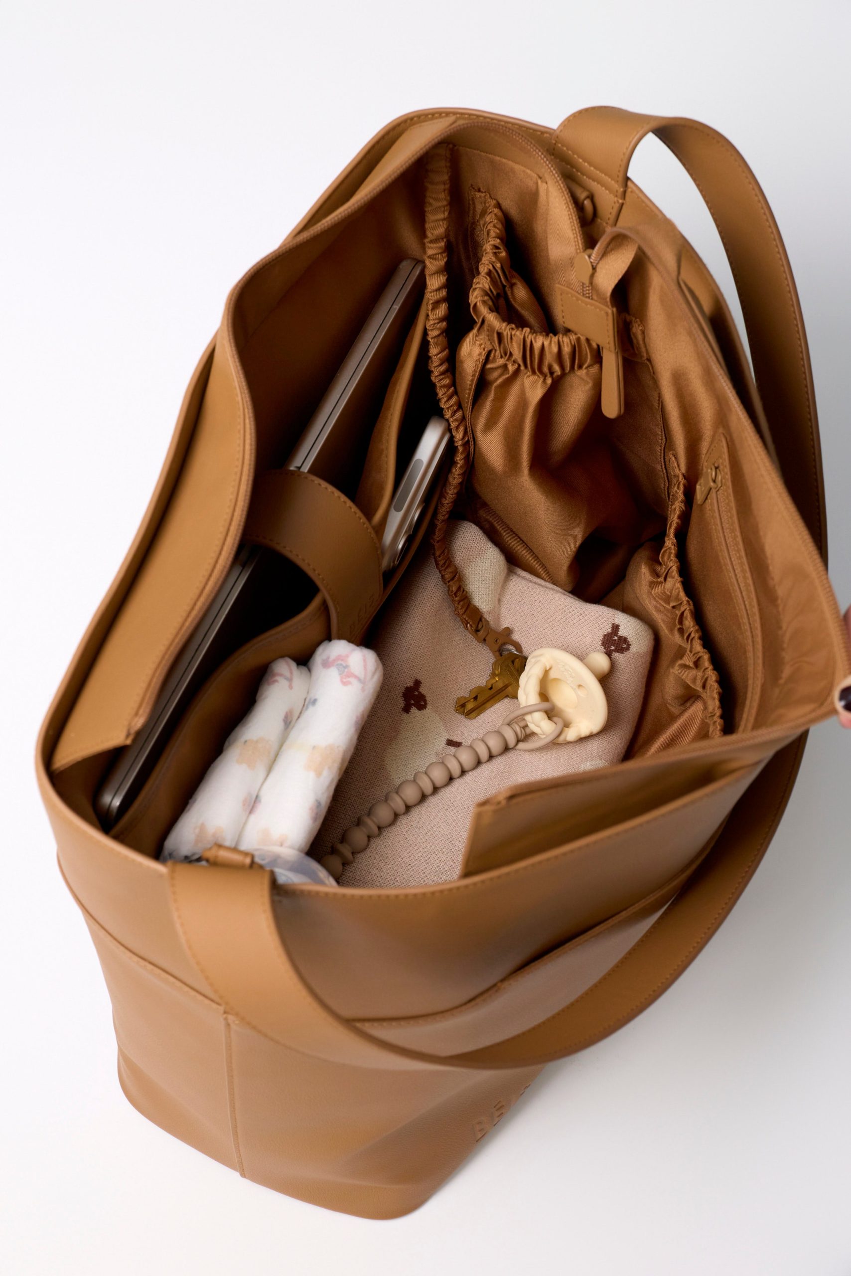 The Diaper Tote in Camel - Image 5