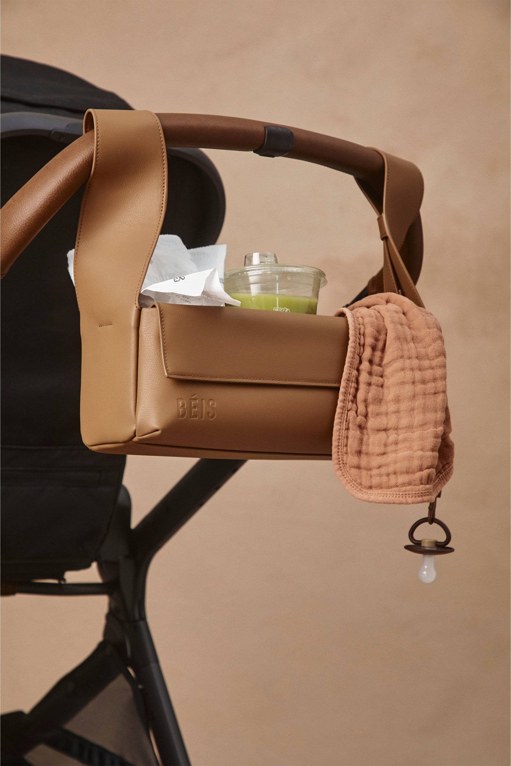 The Convertible Stroller Caddy in Camel - Image 2