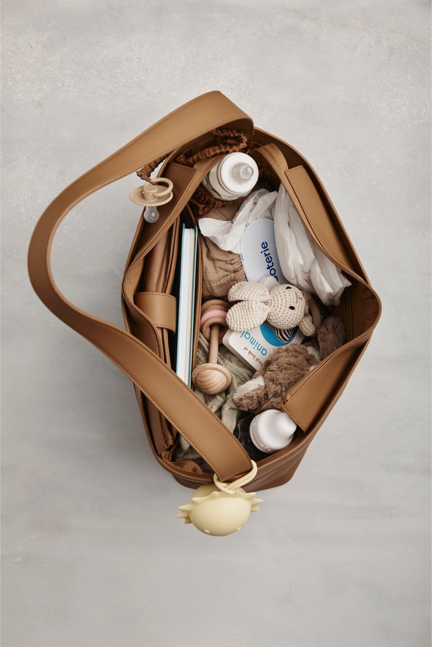 The Diaper Tote in Camel - Image 2