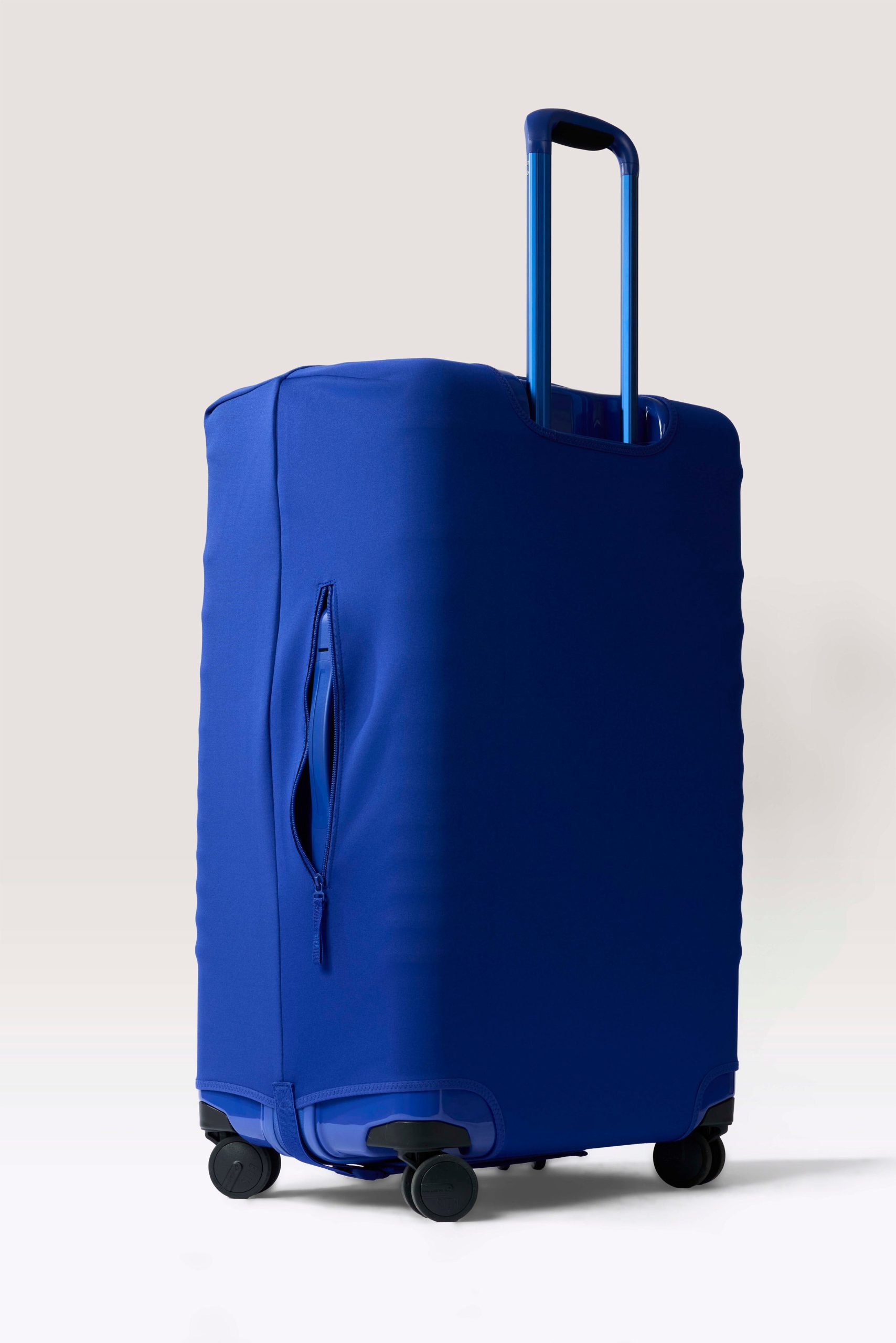 The Large Check-In Luggage Cover in Cobalt Blue - Image 2