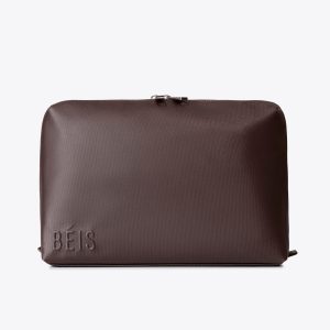 The Large Cosmetic Pouch in Espresso