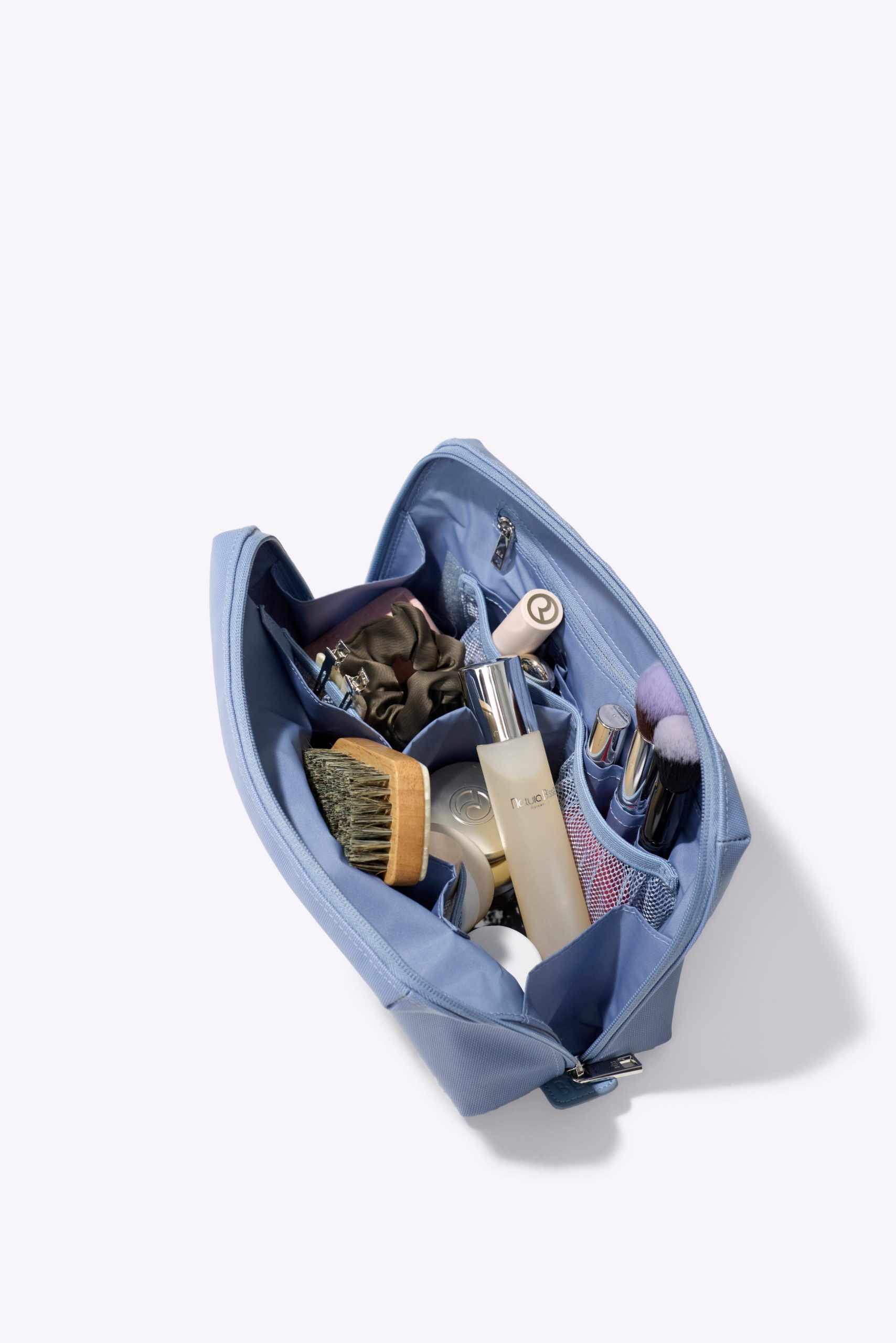 The Medium Cosmetic Pouch in Dusty Blue - Image 2