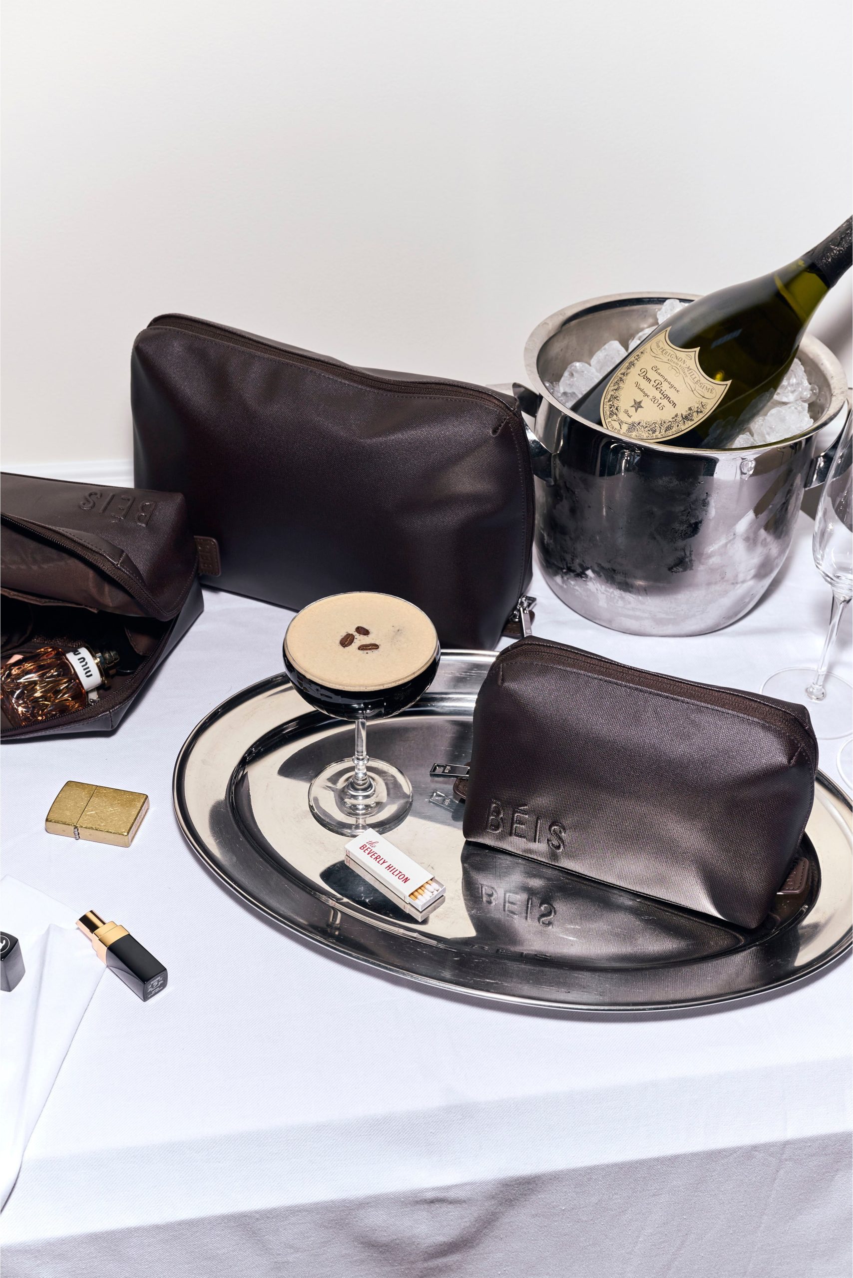 The Large Cosmetic Pouch in Espresso - Image 3