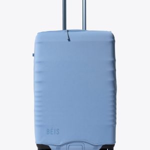 The Hybrid Check-In Luggage Cover in Dusty Blue