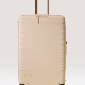 The Large Check-In Luggage Cover in Beige