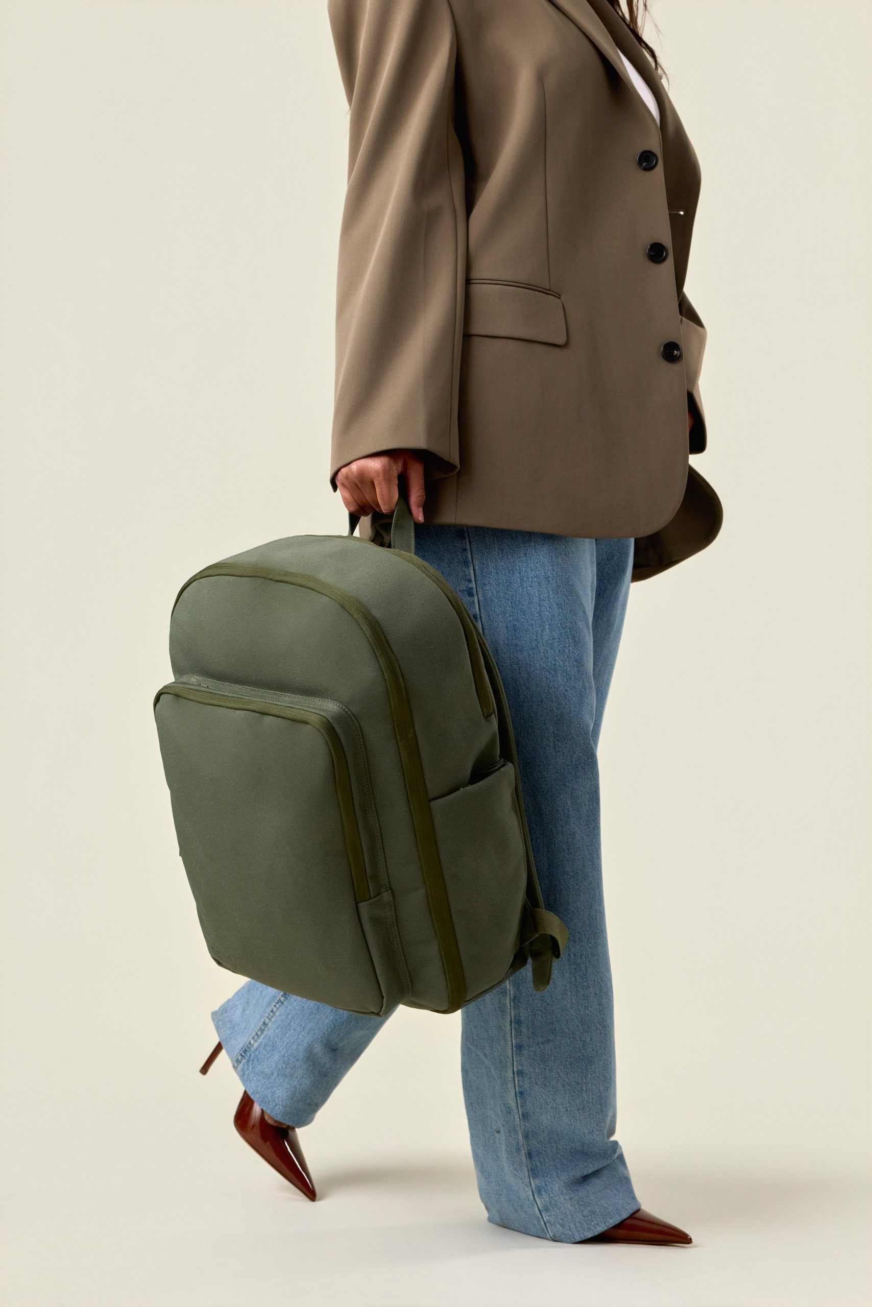 The Travel Backpack in Olive - Image 4