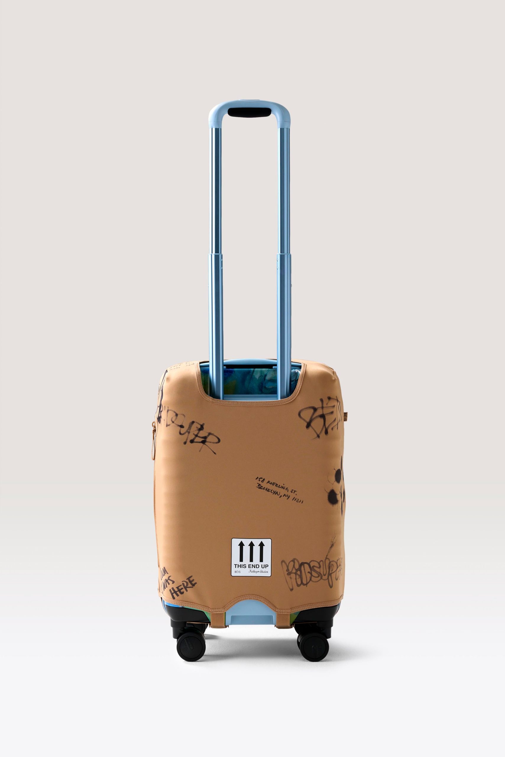 BÉIS x KidSuper The Hybrid Carry-On Luggage Cover in Cargo - Image 4