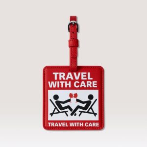 BÉIS x KidSuper The Pro Luggage Tag in Red