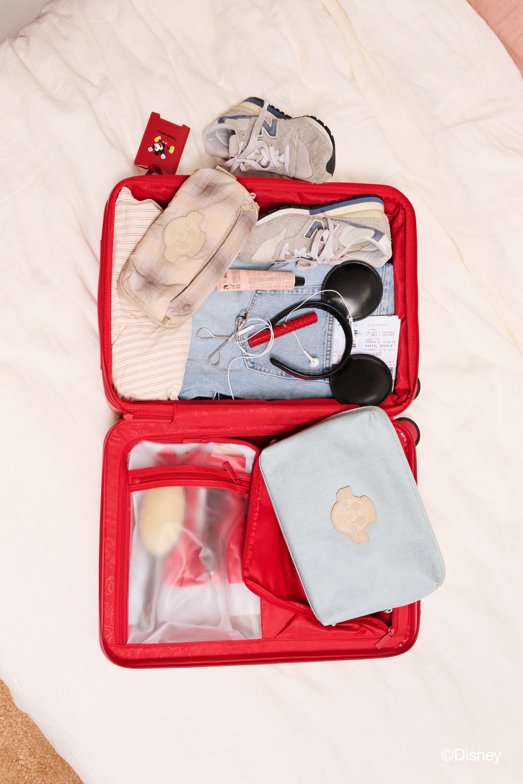 The Disney Carry-On Roller in Mickey Mouse Red - Image 3