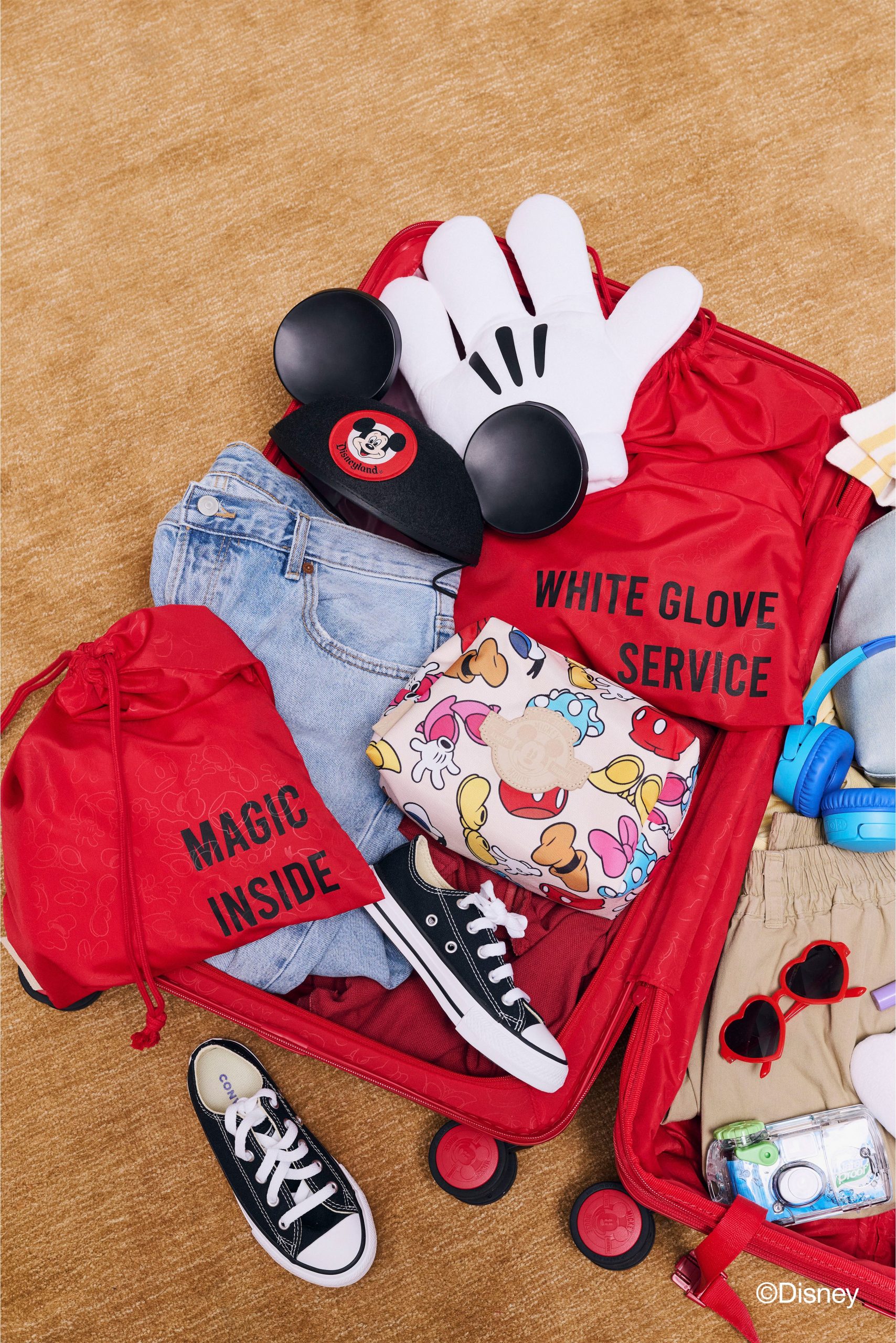 The Disney Large Check-In Roller in Mickey Mouse Red - Image 3