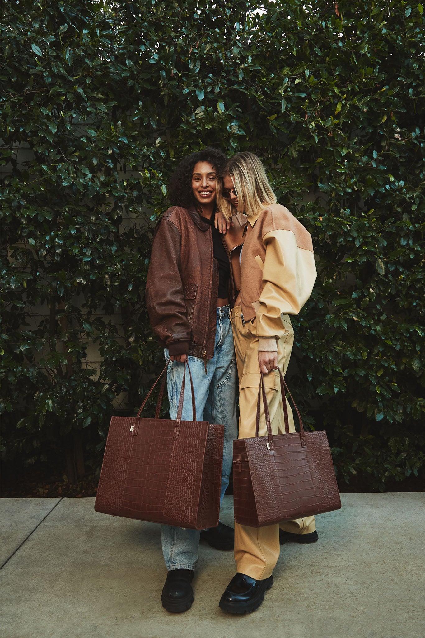The Large Work Tote in Maple Croc - Image 10