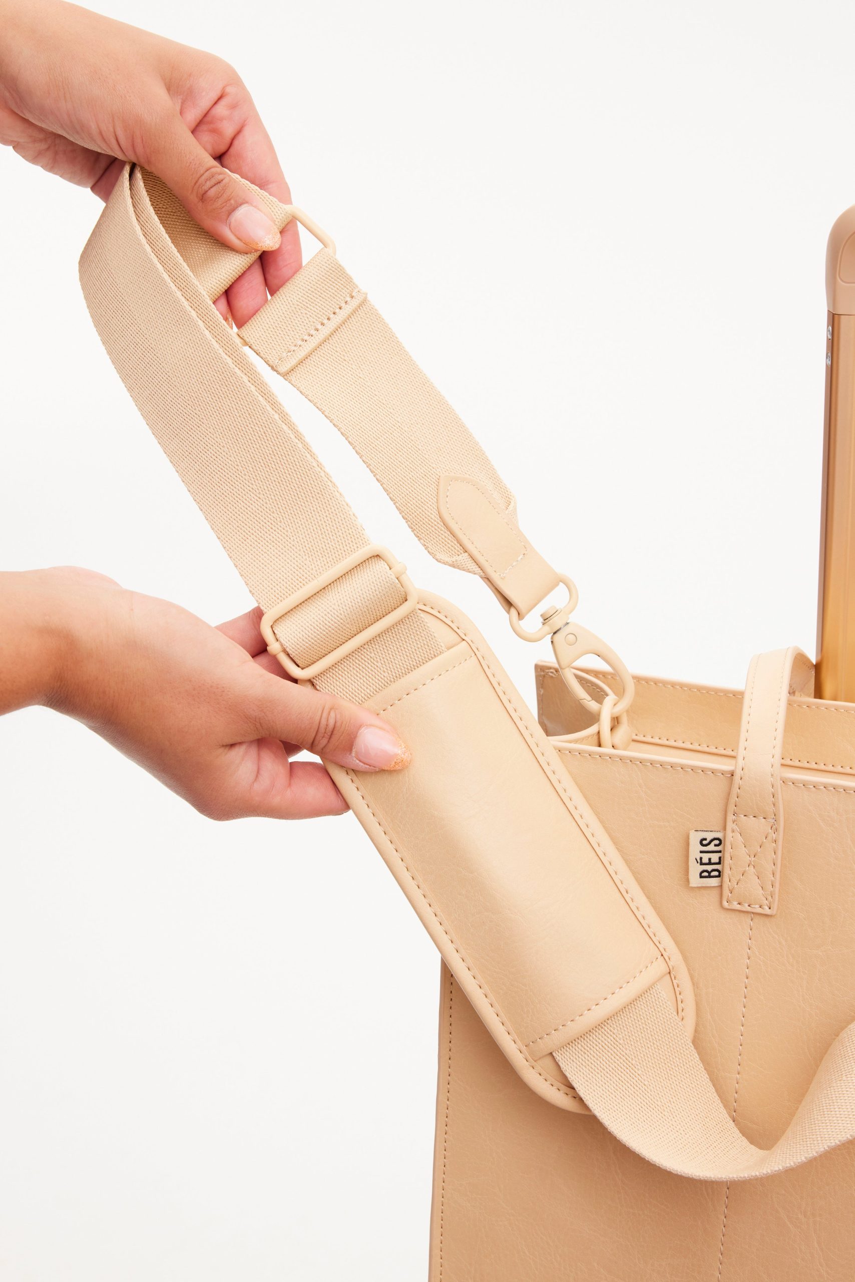 The Work Tote in Beige - Image 12
