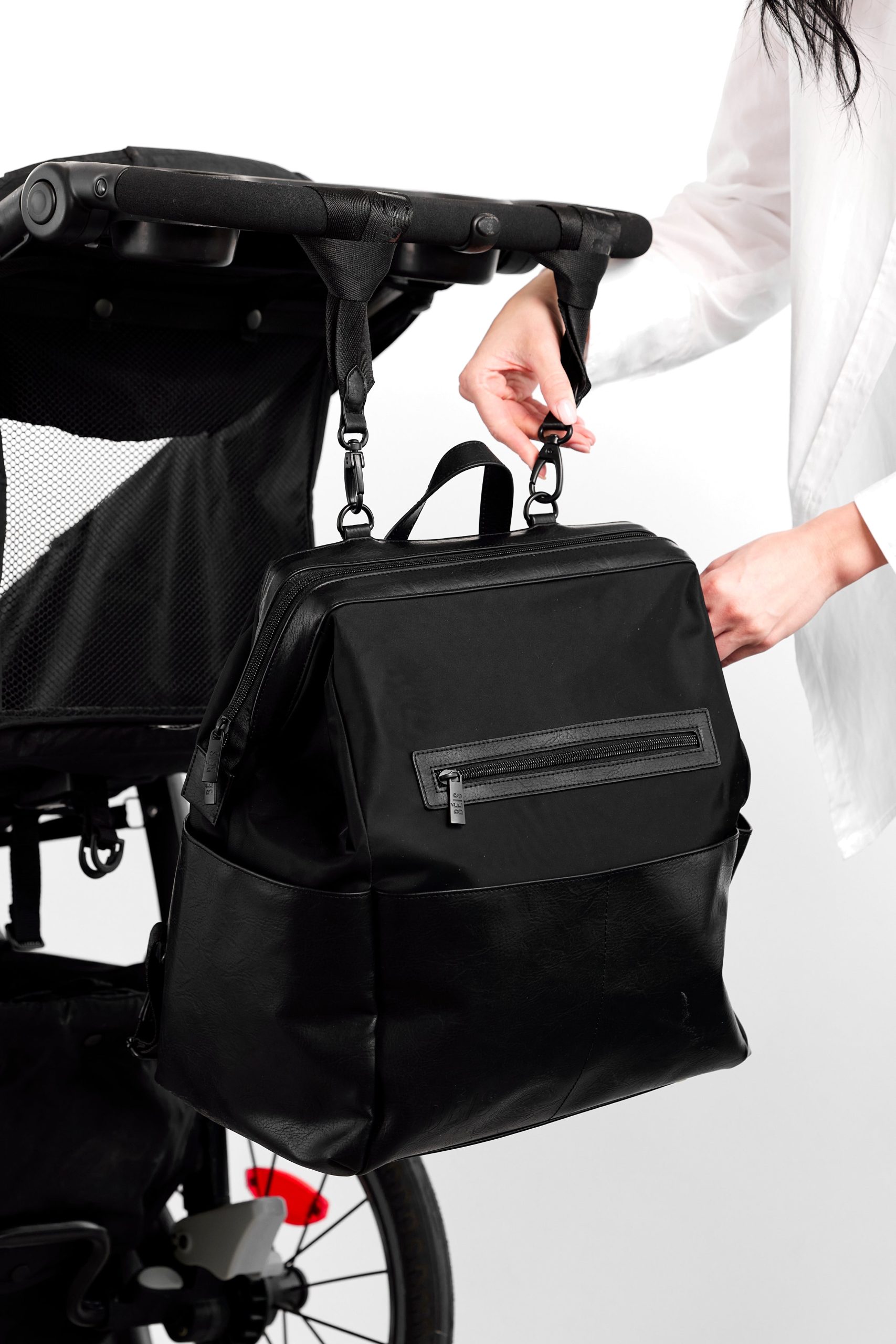 The Backpack Diaper Bag in Black - Image 4