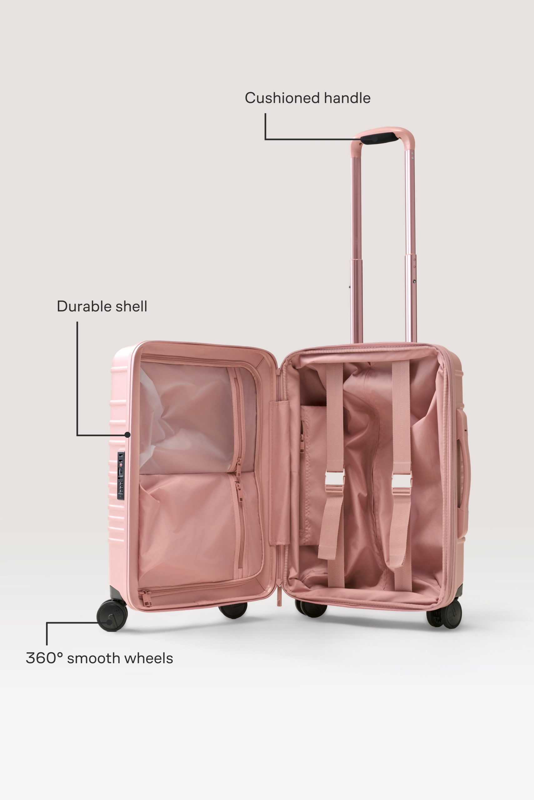 The Carry-On Roller in Atlas Pink - Image 2