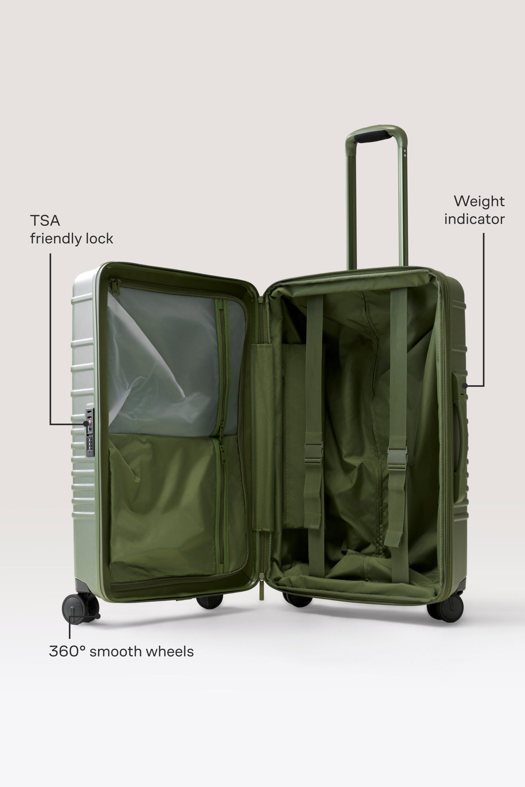 The Medium Check-In Roller in Olive - Image 2