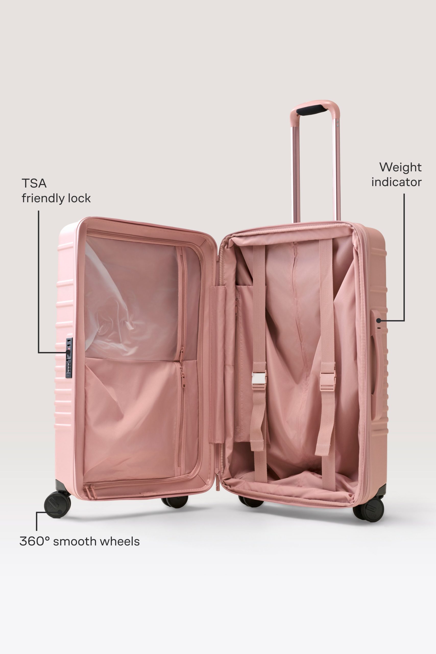 The Medium Check-In Roller in Atlas Pink - Image 2