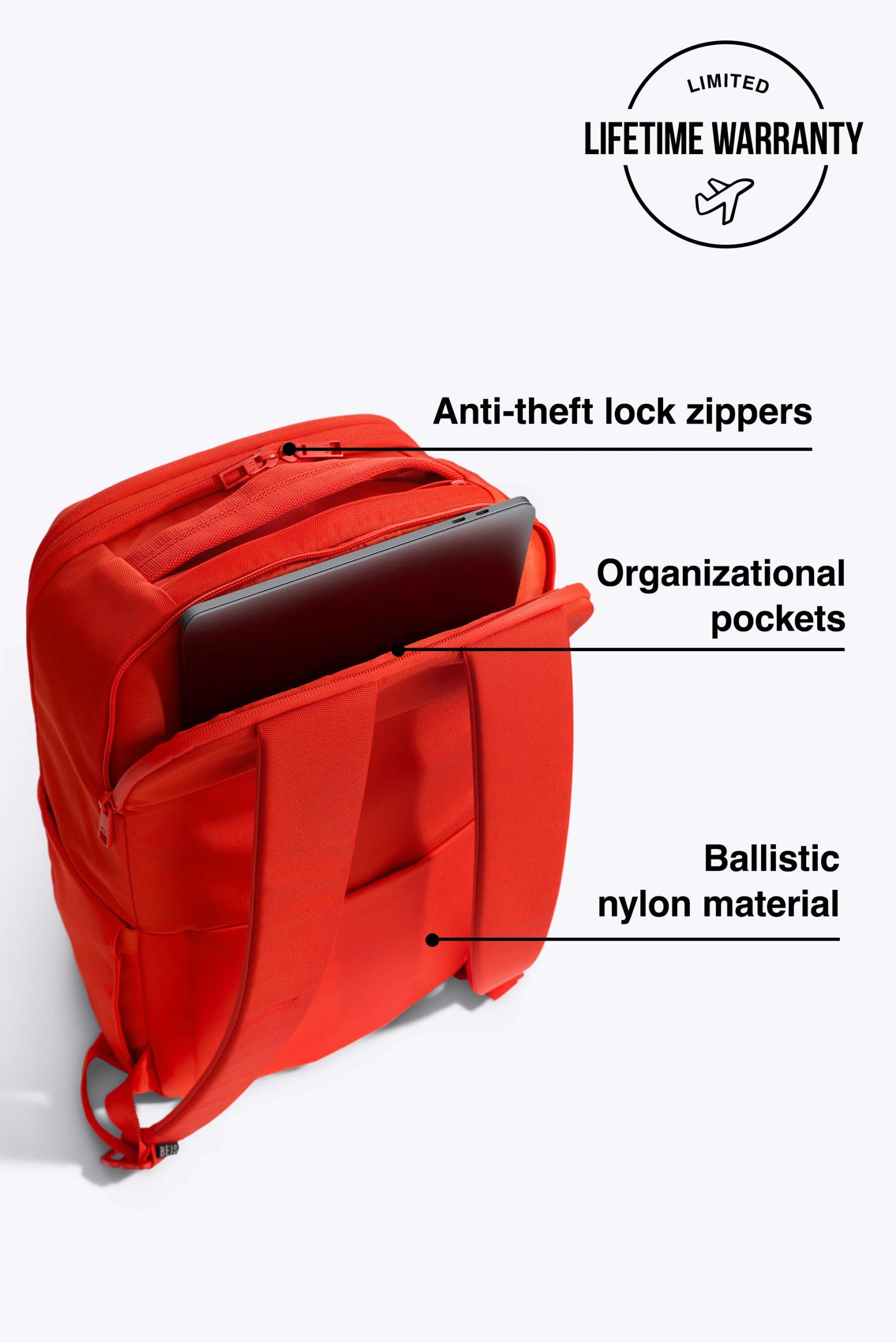 The Pro Travel Backpack in Flame - Image 2