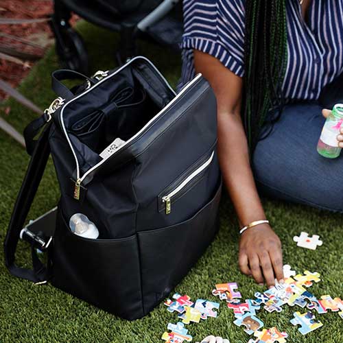 The Backpack Diaper Bag in Black - Image 11