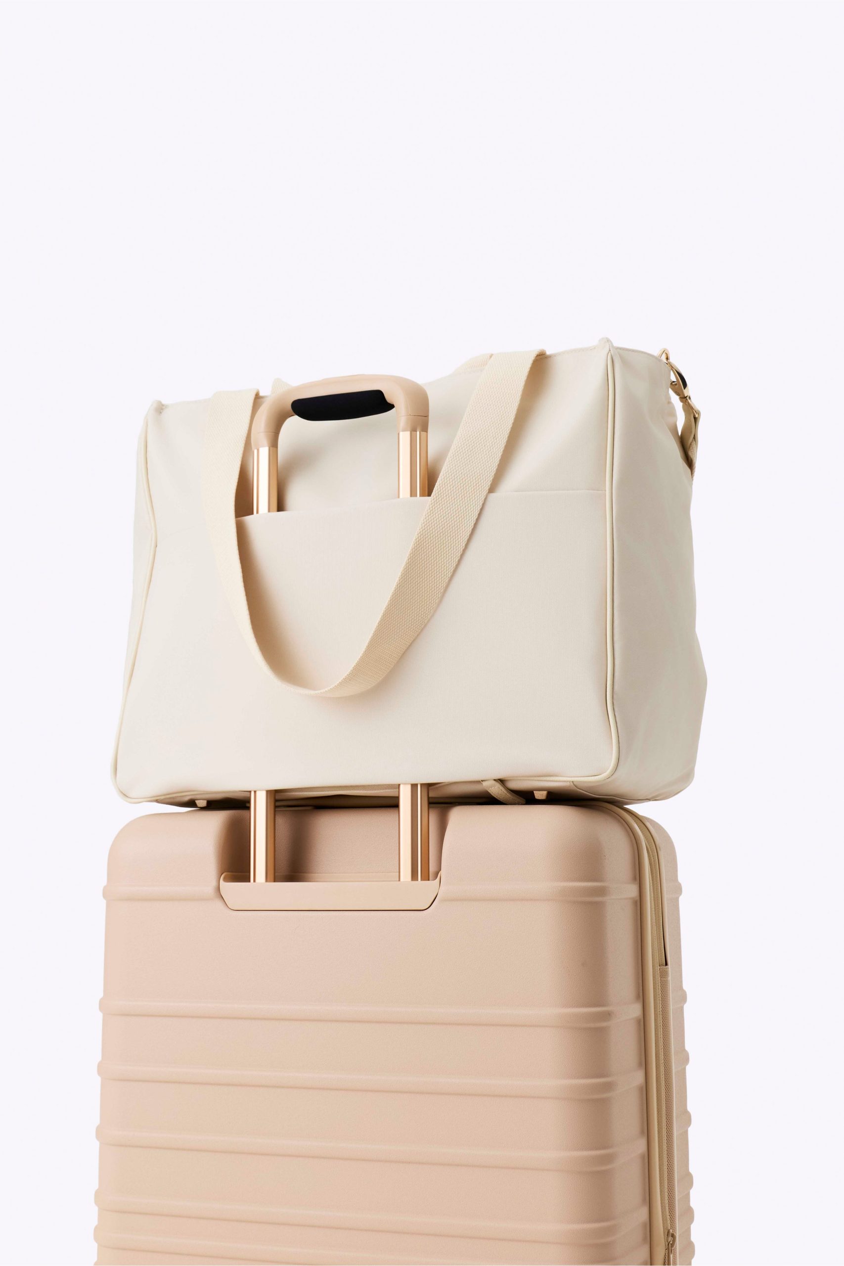 The East To West Tote in Beige - Image 5